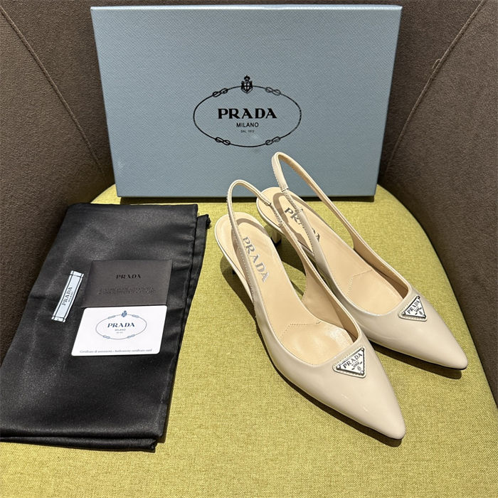 Prada slingback Pumps 55MM Patent