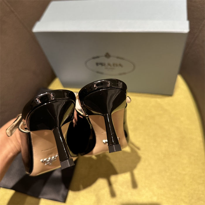 Prada Mules High-heeled 55MM Patent