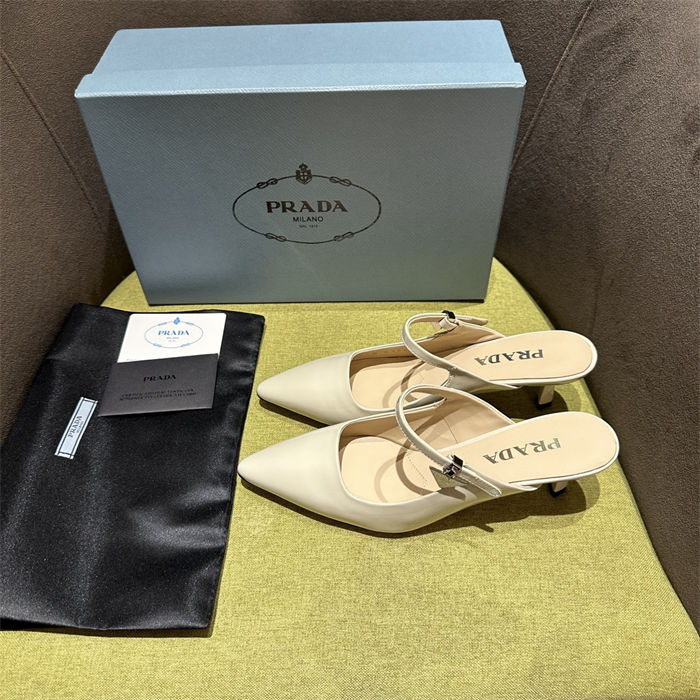 Prada Mules High-heeled 55MM Patent