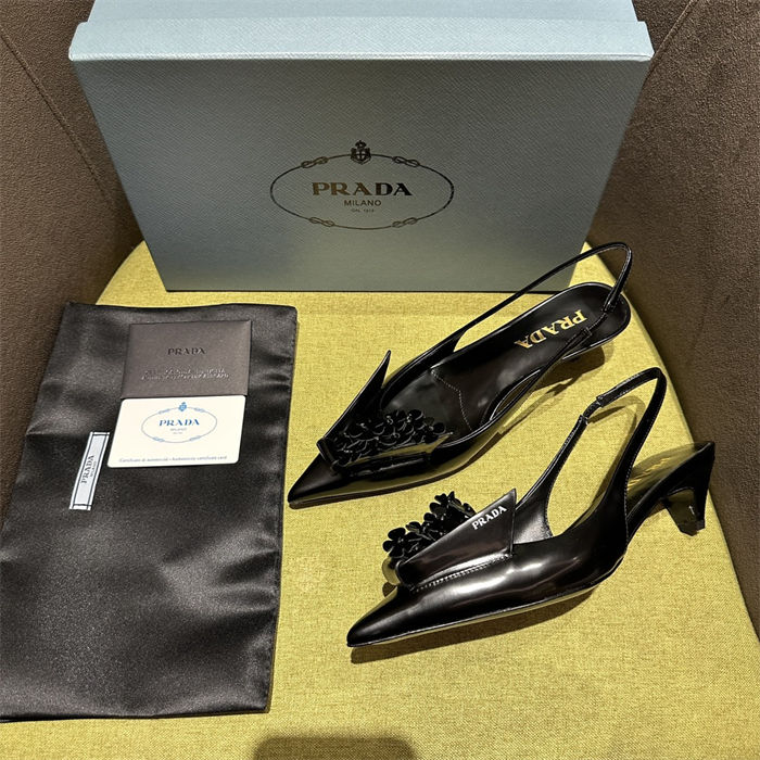 Prada Slingback Pumps 45MM Fold #4681