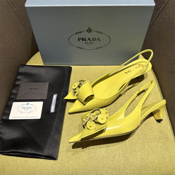 Prada Slingback Pumps 45MM Fold #4682