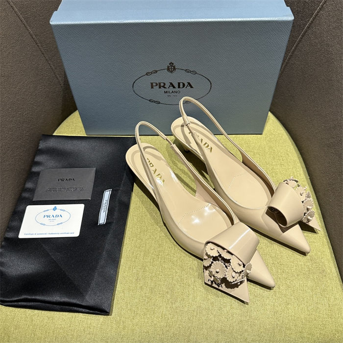 Prada Slingback Pumps 45MM Fold #4682