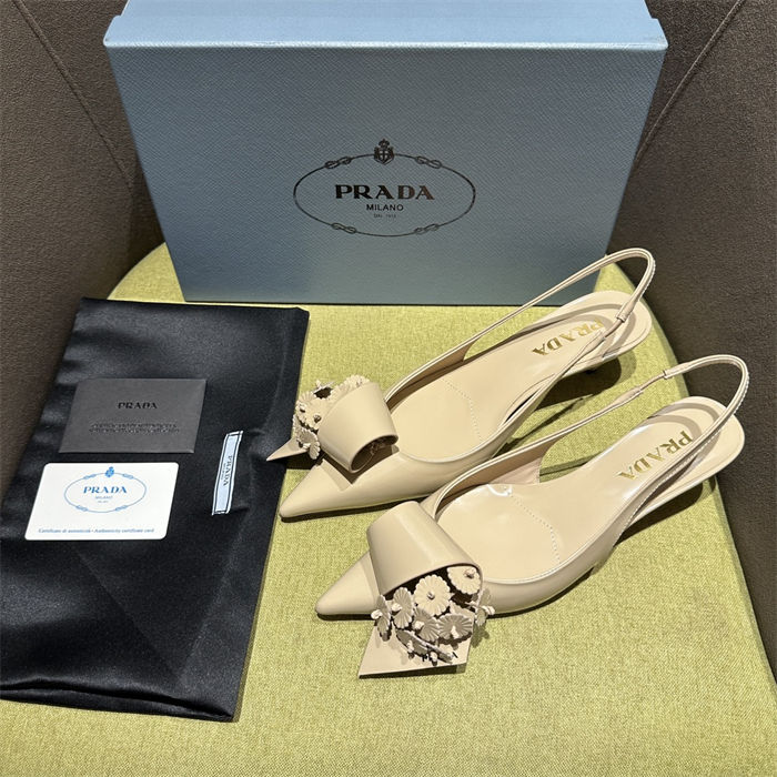 Prada Slingback Pumps 45MM Fold #4682