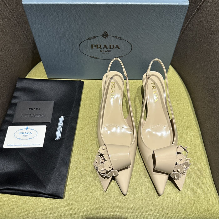 Prada Slingback Pumps 45MM Fold #4682