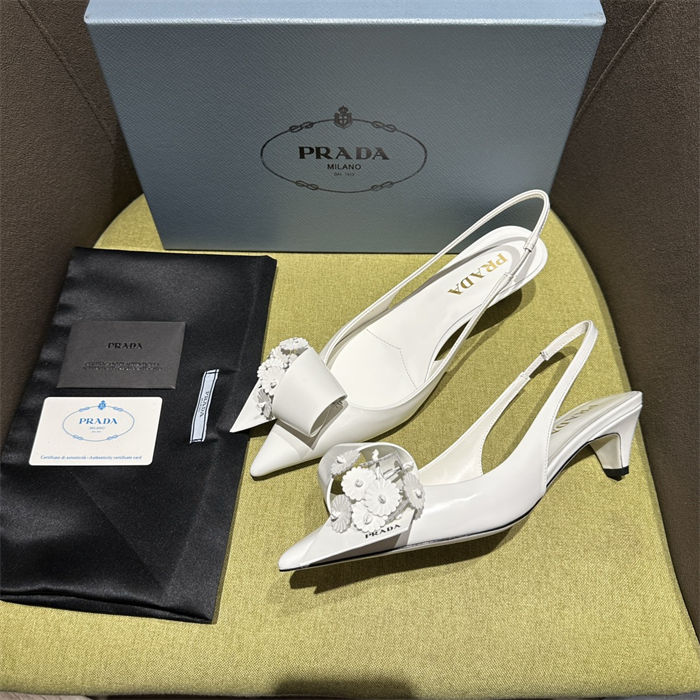 Prada Slingback Pumps 45MM Fold #4682