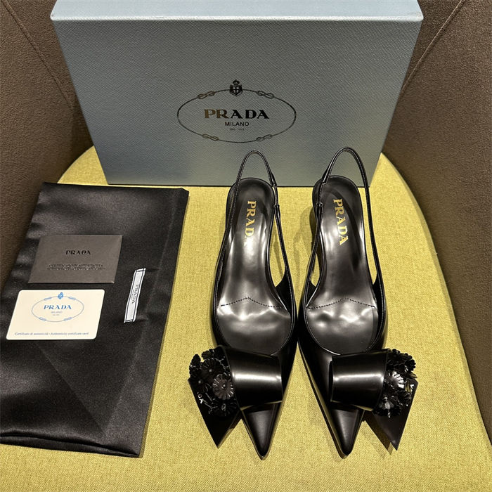 Prada Slingback Pumps 45MM Fold #4682