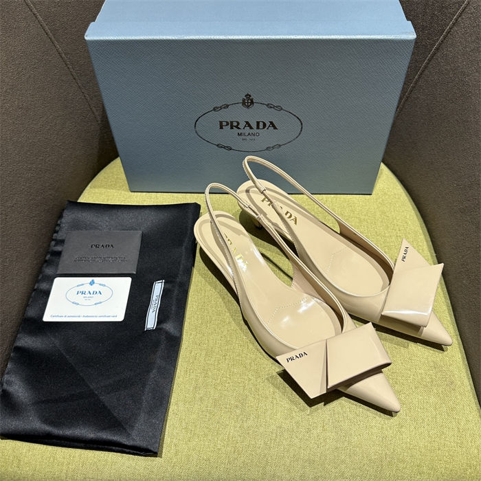 Prada Slingback Pumps 45MM Fold #4683