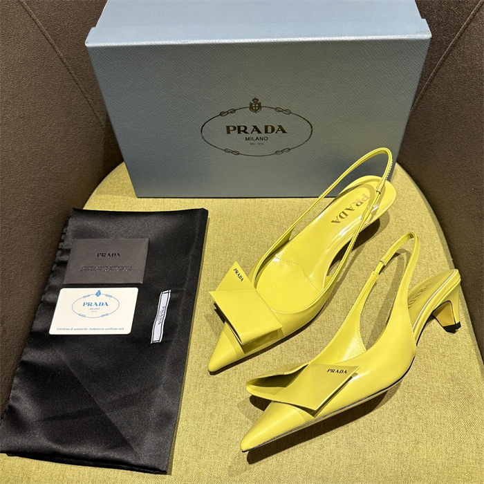 Prada Slingback Pumps 45MM Fold #4683