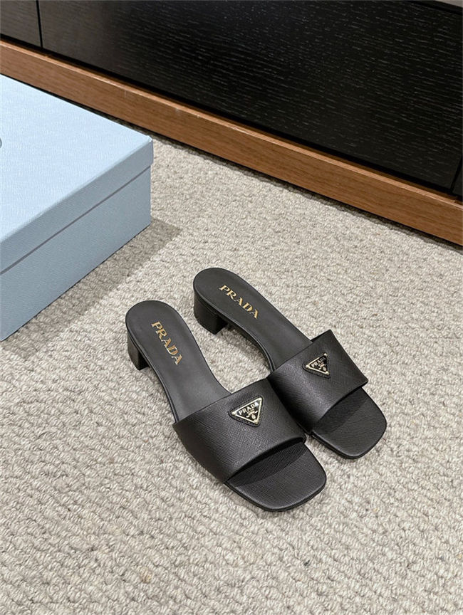 Prada Logo Slides Sandals 35MM