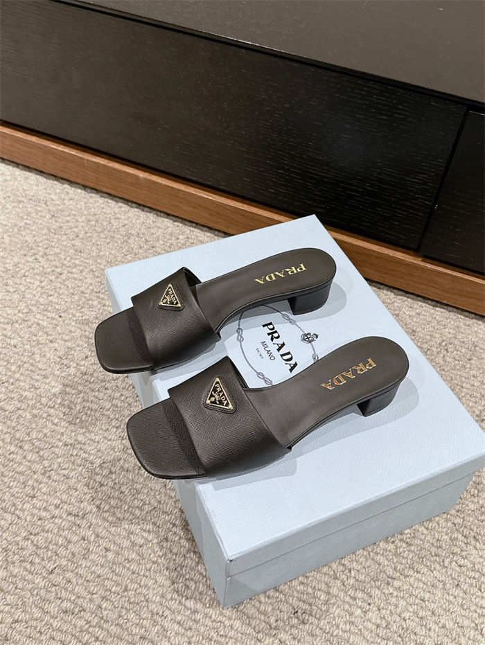 Prada Logo Slides Sandals 35MM