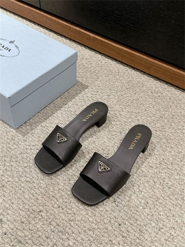 Prada Logo Slides Sandals 35MM