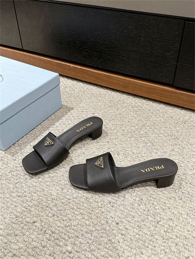 Prada Logo Slides Sandals 35MM