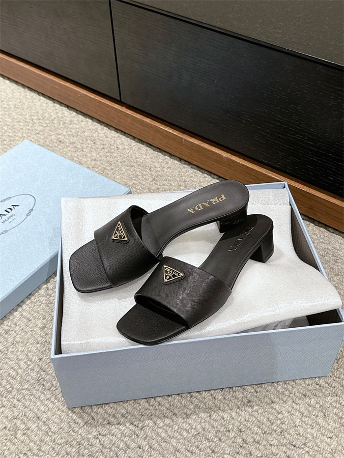 Prada Logo Slides Sandals 35MM