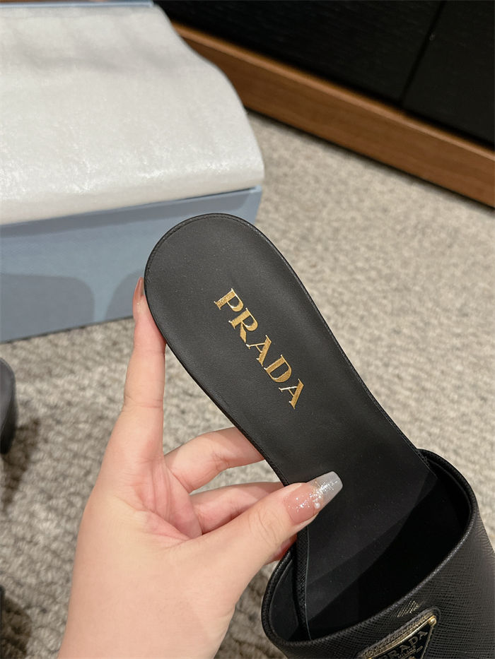 Prada Logo Slides Sandals 35MM