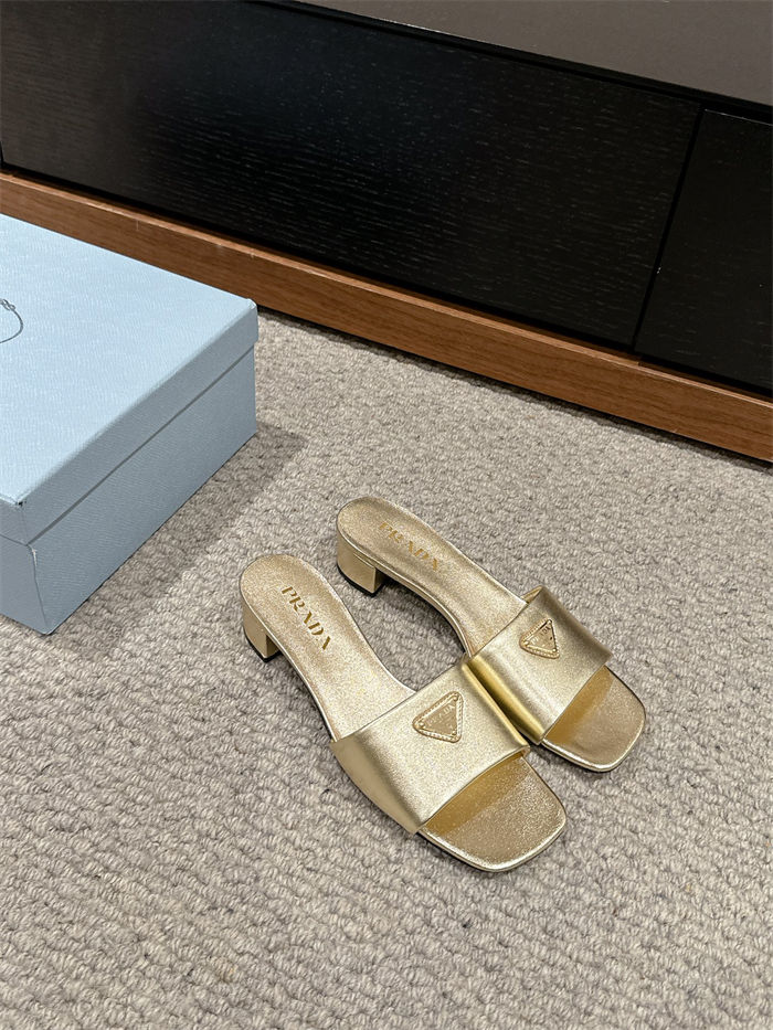 Prada Logo Slides Sandals 35MM