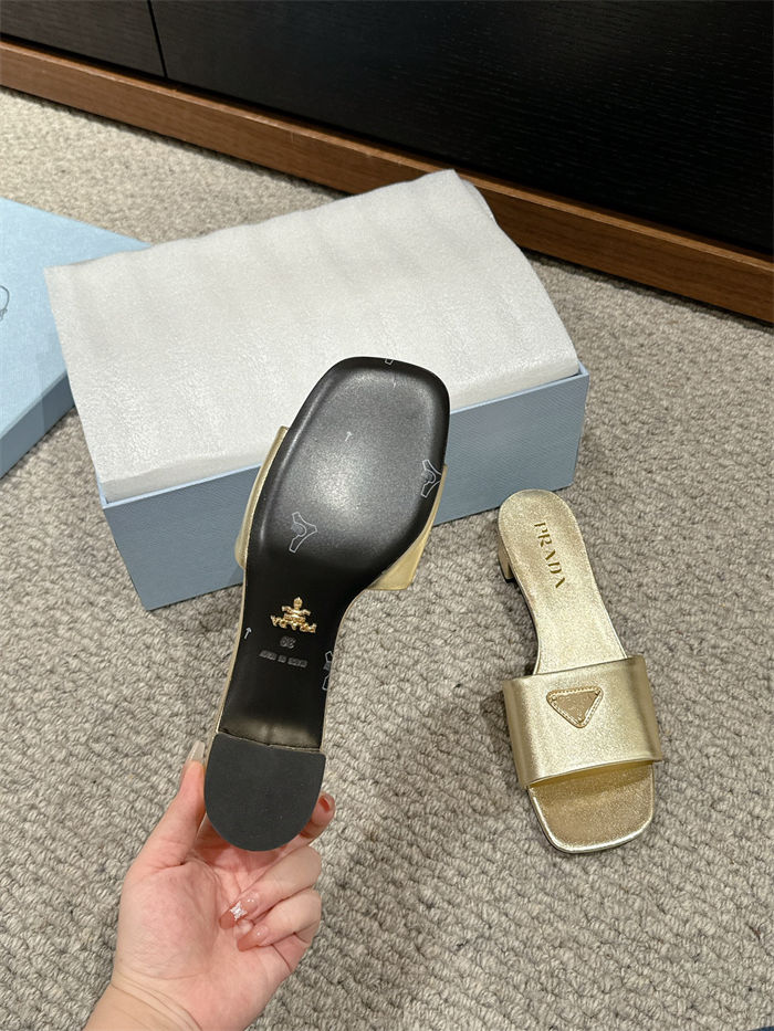 Prada Logo Slides Sandals 35MM