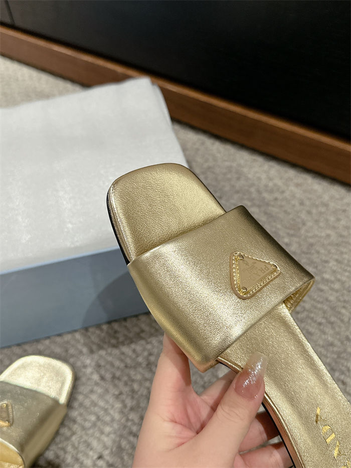 Prada Logo Slides Sandals 35MM