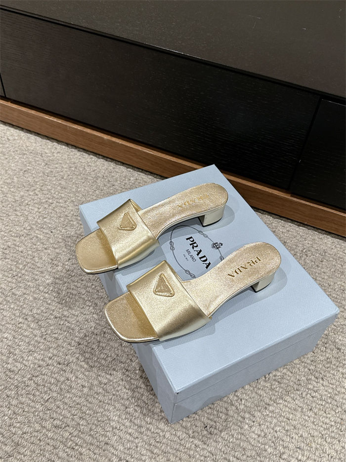 Prada Logo Slides Sandals 35MM