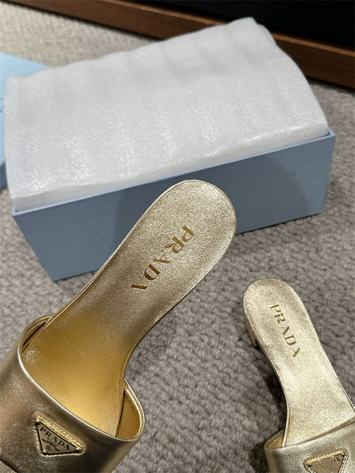 Prada Logo Slides Sandals 35MM