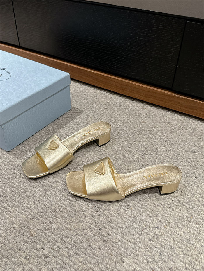 Prada Logo Slides Sandals 35MM