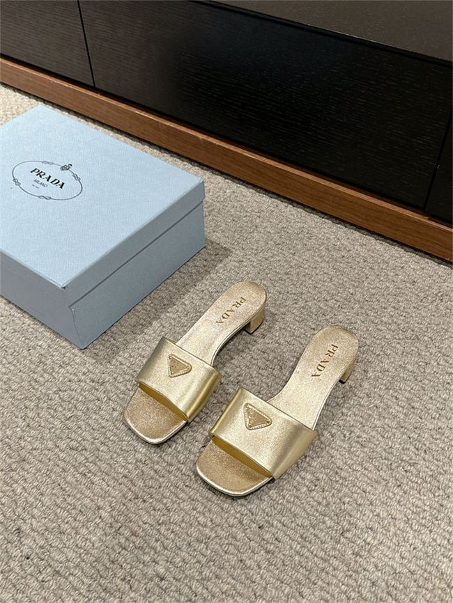 Prada Logo Slides Sandals 35MM