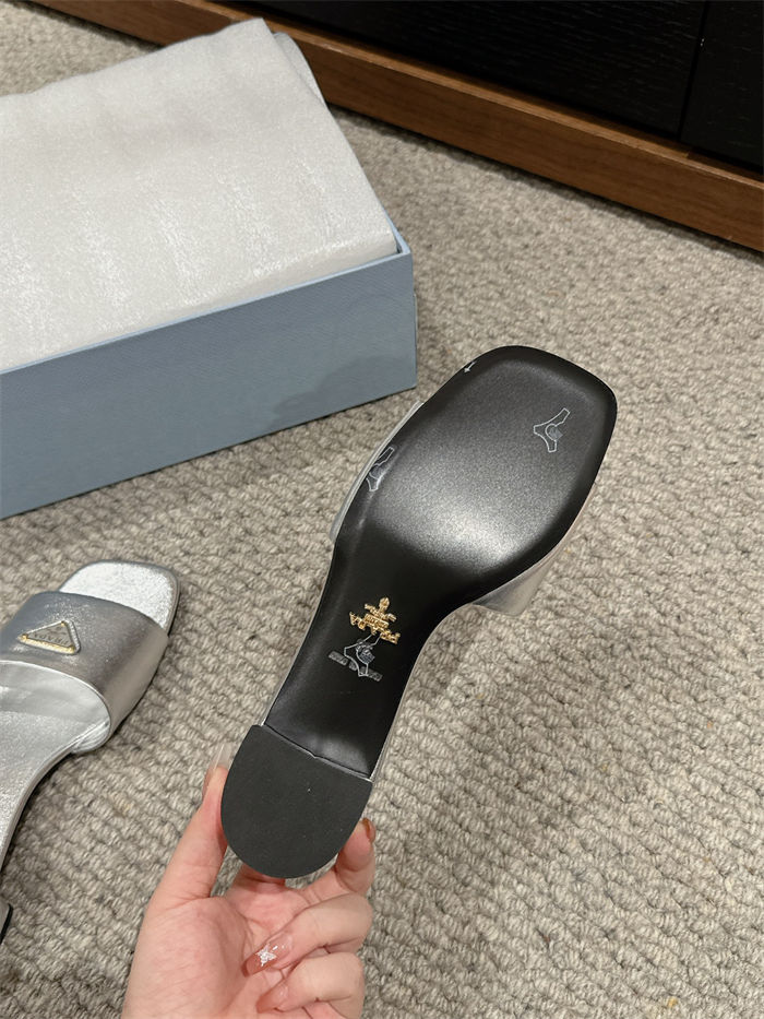 Prada Logo Slides Sandals 35MM