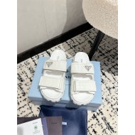 Prada Logo Slides Sandals