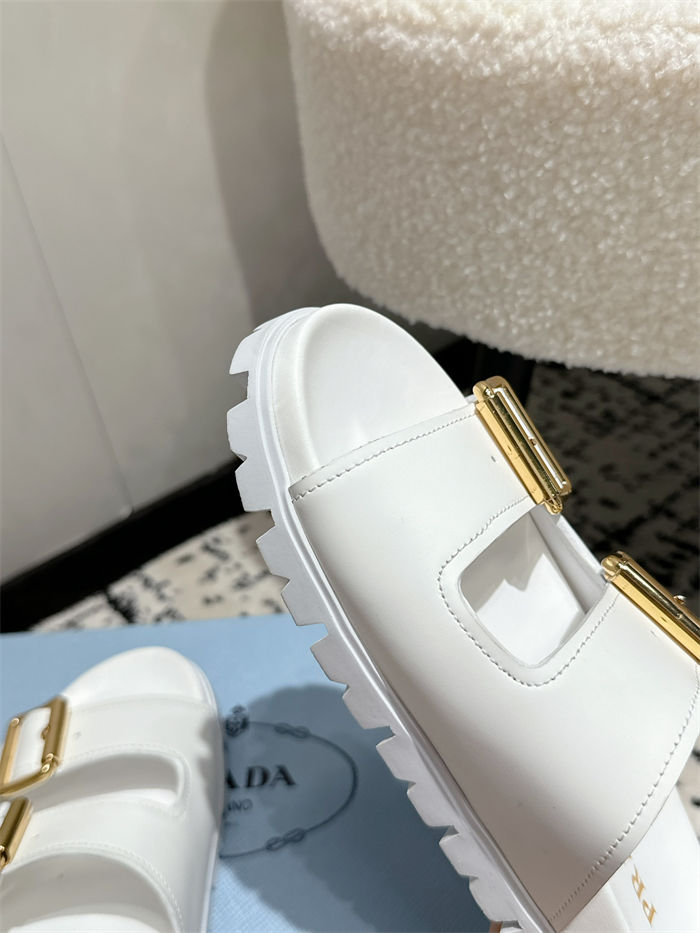 Prada Strap Slides Sandals