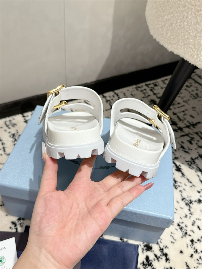 Prada Strap Slides Sandals