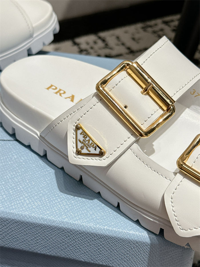 Prada Strap Slides Sandals