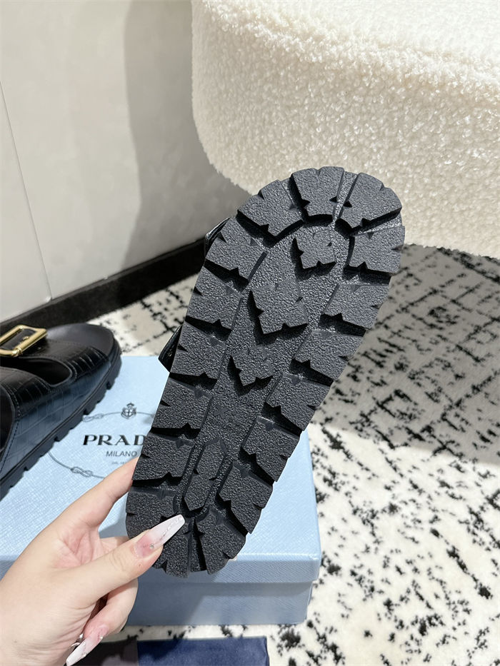 Prada Strap Slides Sandals