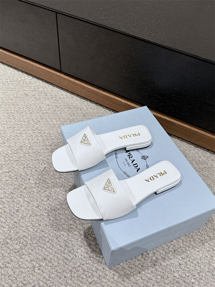 Prada Logo Slides Sandals 15MM