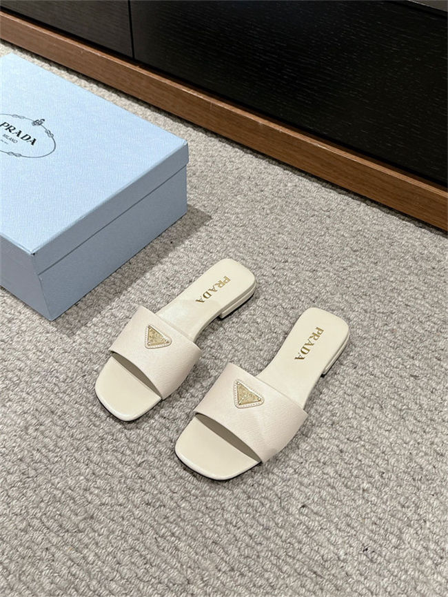 Prada Logo Slides Sandals 15MM