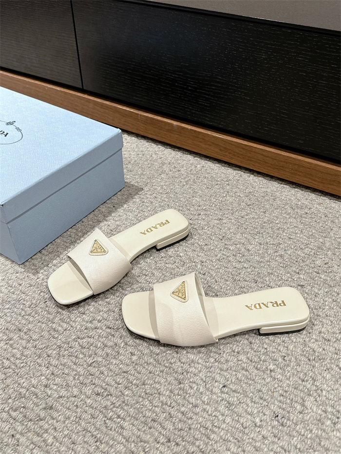 Prada Logo Slides Sandals 15MM