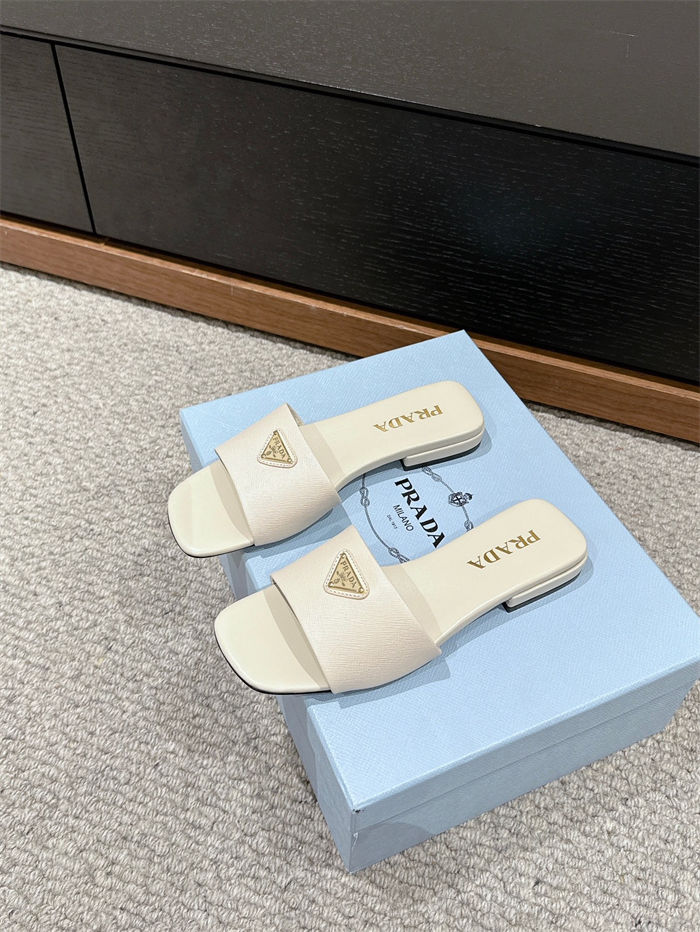 Prada Logo Slides Sandals 15MM