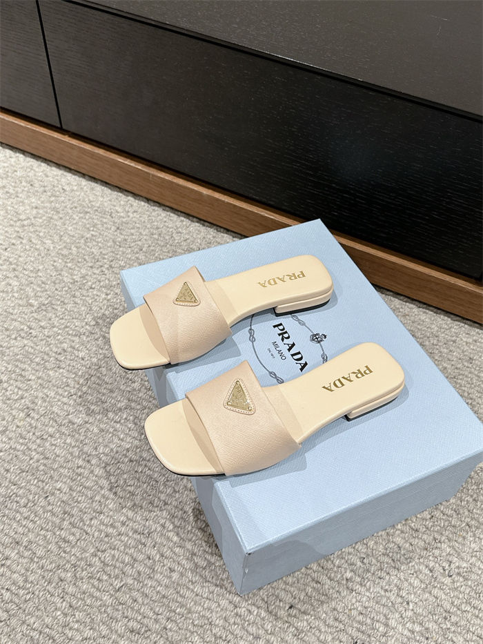 Prada Logo Slides Sandals 15MM