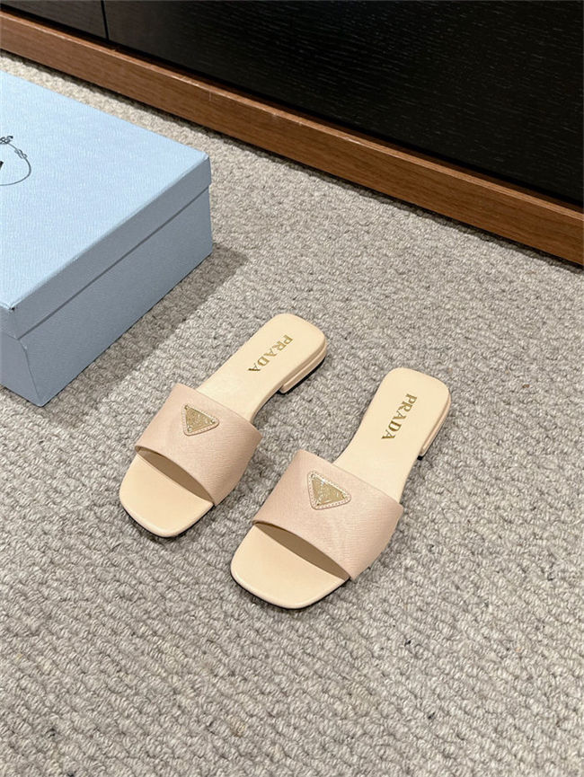 Prada Logo Slides Sandals 15MM