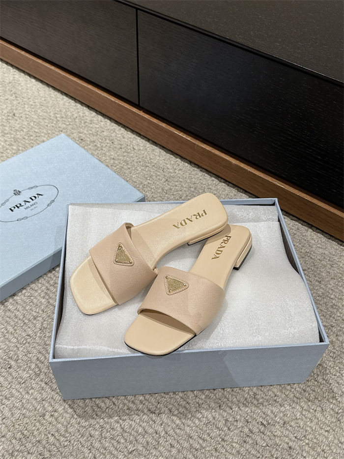 Prada Logo Slides Sandals 15MM