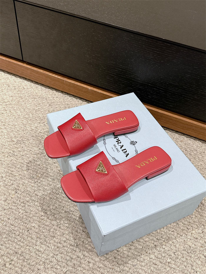 Prada Logo Slides Sandals 15MM