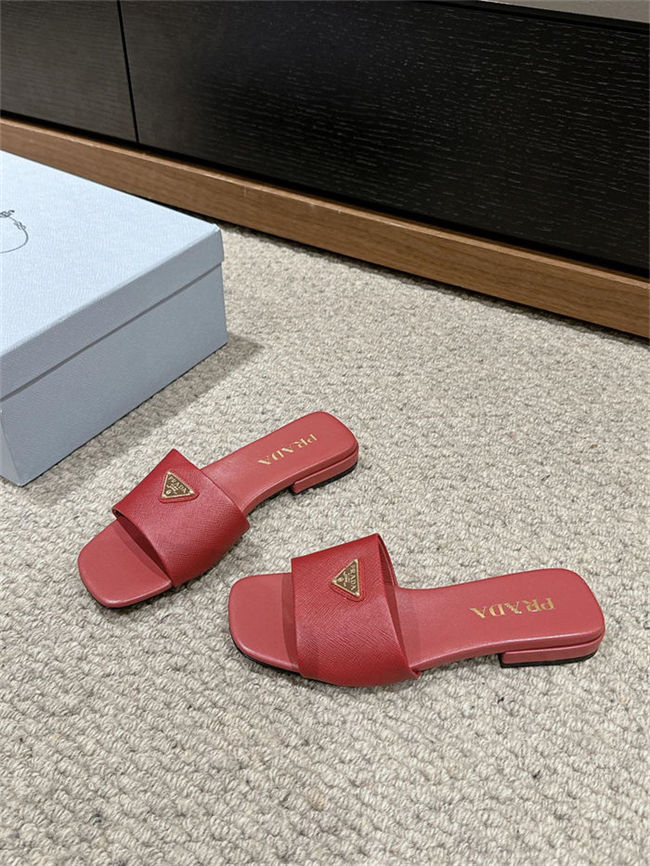 Prada Logo Slides Sandals 15MM