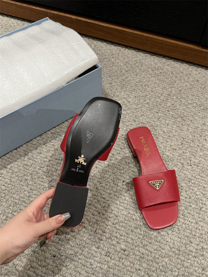 Prada Logo Slides Sandals 15MM