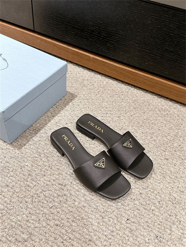 Prada Logo Slides Sandals 15MM