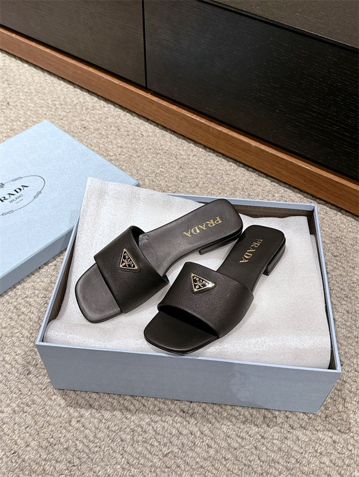 Prada Logo Slides Sandals 15MM