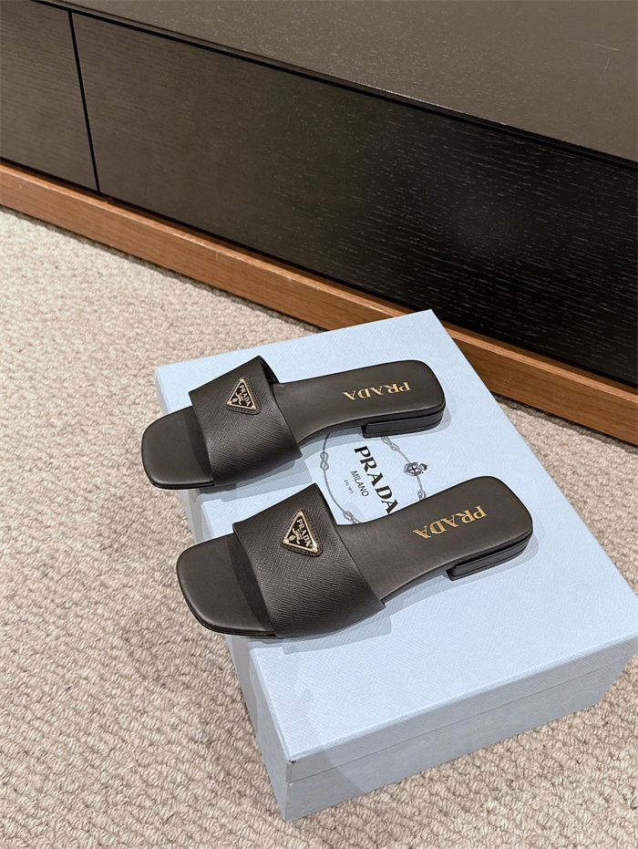 Prada Logo Slides Sandals 15MM