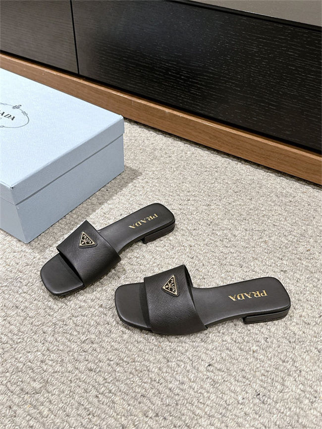 Prada Logo Slides Sandals 15MM