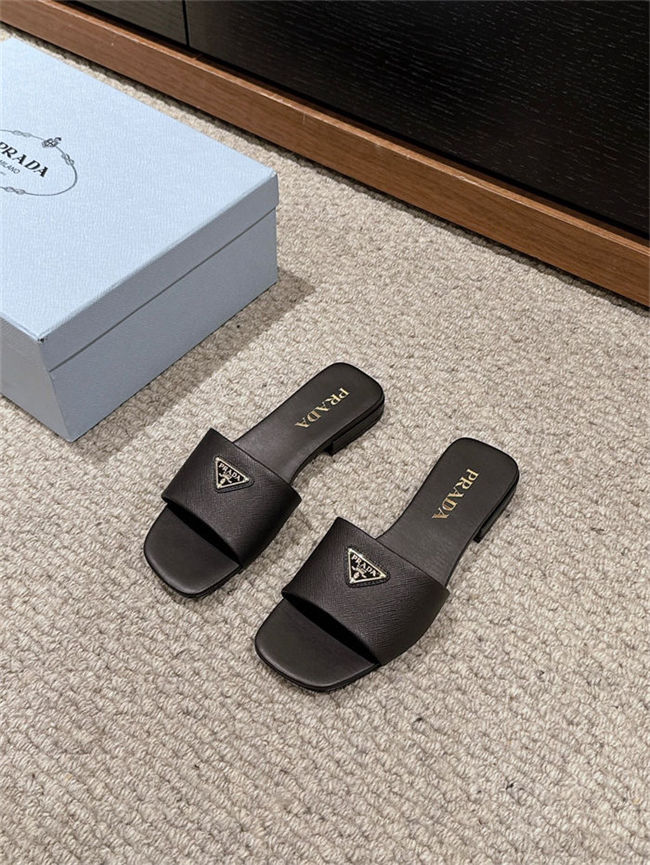 Prada Logo Slides Sandals 15MM