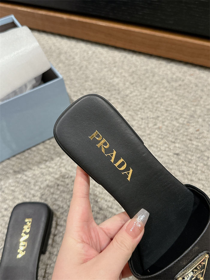 Prada Logo Slides Sandals 15MM