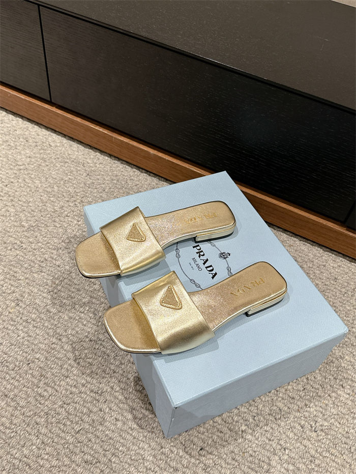 Prada Logo Slides Sandals 15MM