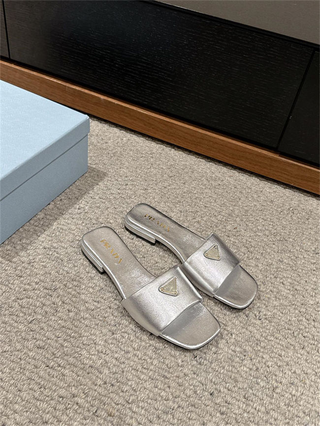 Prada Logo Slides Sandals 15MM