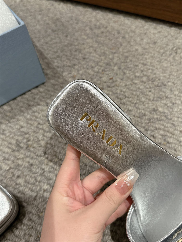 Prada Logo Slides Sandals 15MM